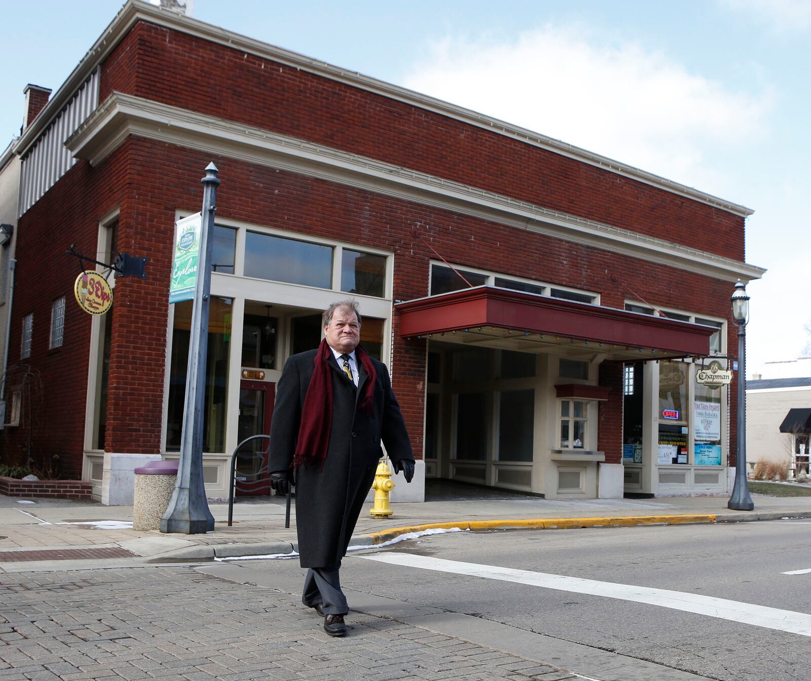 A group of Miamisburg business operators, including Doug Sorrell,  is seeking to reopen the Plaza Theater to help bring activity to downtown Miamisburg. The theater, opened in 1919 and closed in the late 1960s. Organizers seek to have the theater reopened with classic movies.  TY GREENLEES / STAFF