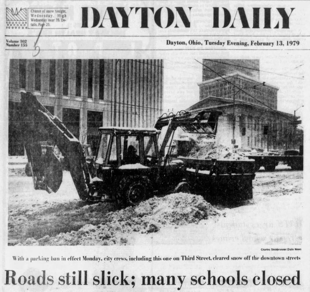 Dayton record snowfall