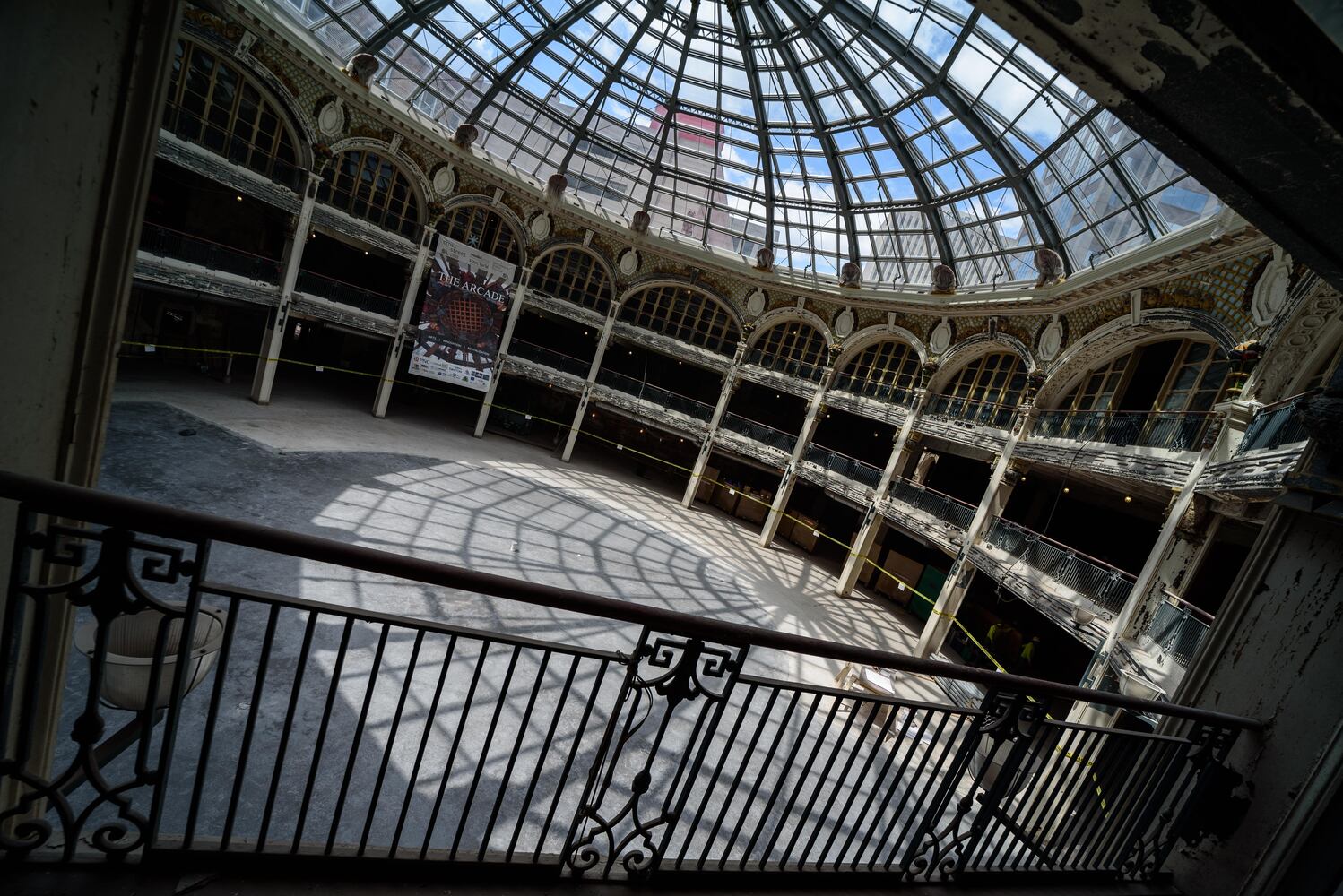 PHOTOS: Dayton Arcade recovery continues, first floor slab completed and windows restored