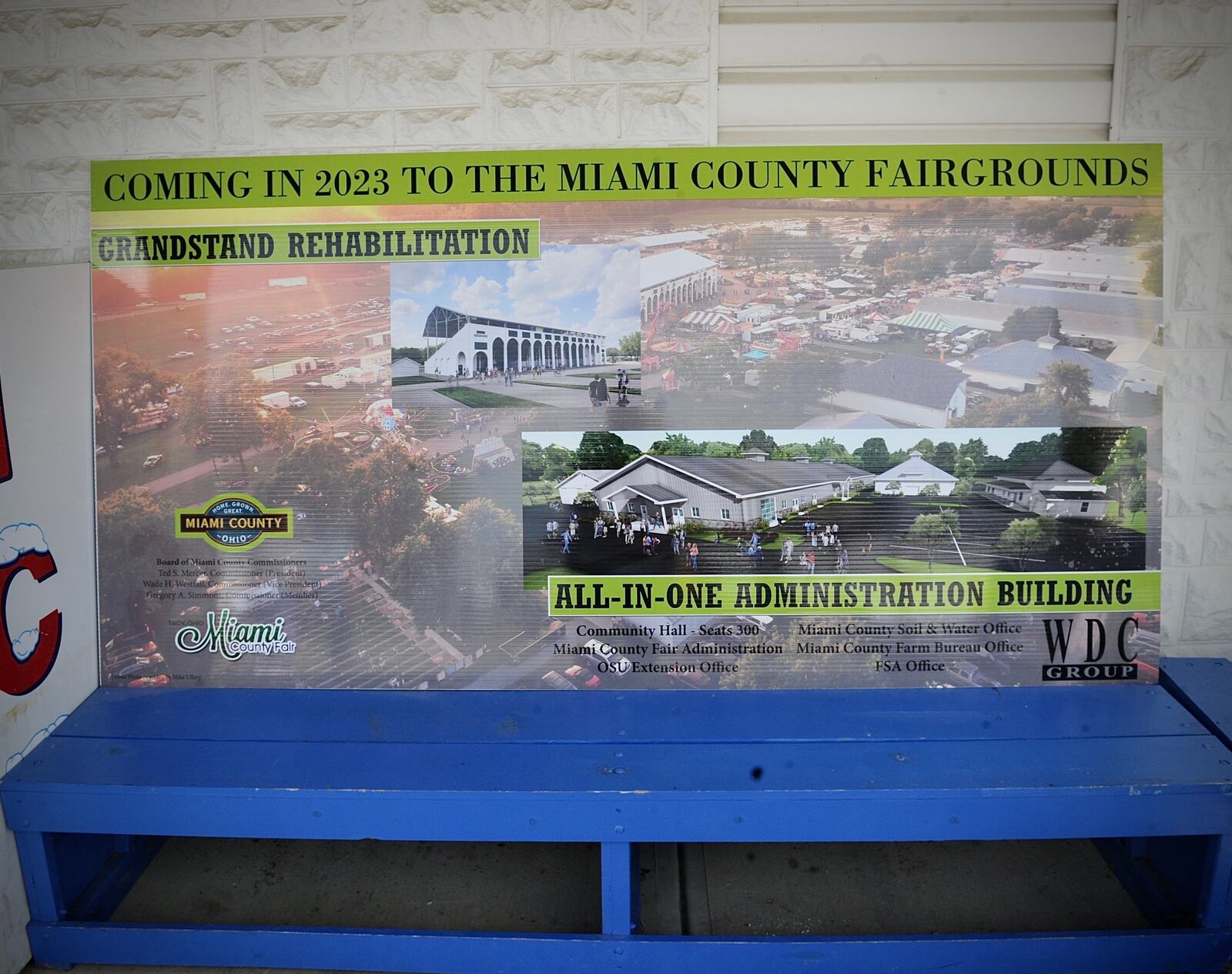 Renderings show planned upgrades for the Miami County Fairgrounds in the upcoming year. MARSHALL GORBY / STAFF