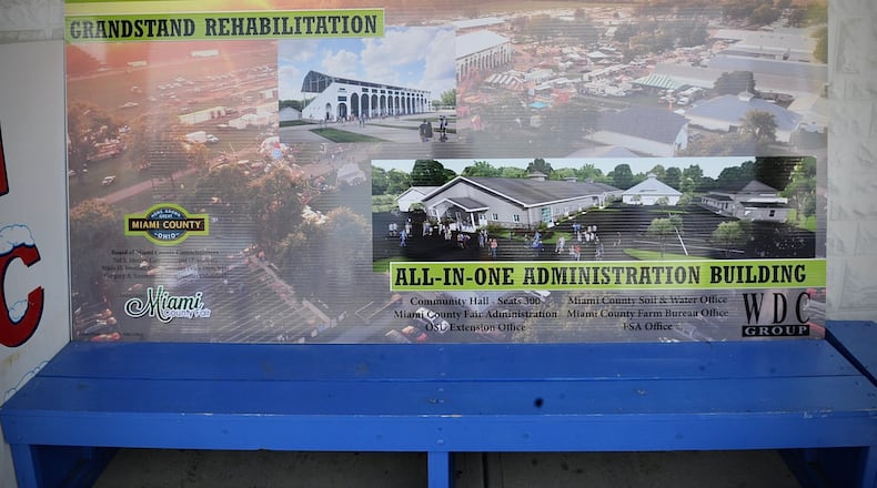 Renderings show planned upgrades for the Miami County Fairgrounds in the upcoming year. MARSHALL GORBY / STAFF