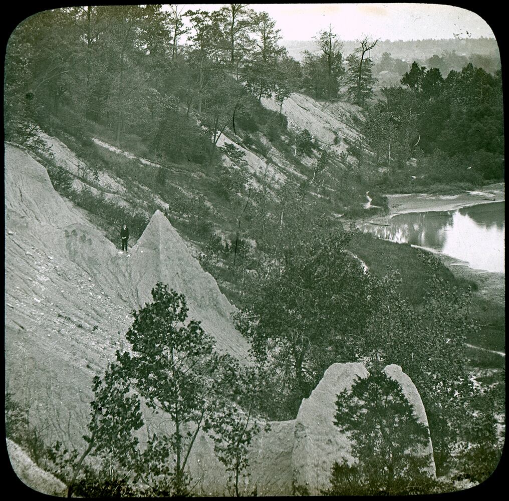 Miamisburg seen in historic lantern slides