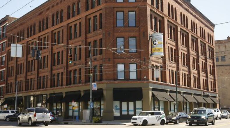 The Cannery provides one of the popular housing options in downtown Dayton. About 600 new dwellings are planned for or are under construction downtown, which has seen its apartment vacancy rate drop to about 3.5 percent. TY GREENLEES / STAFF