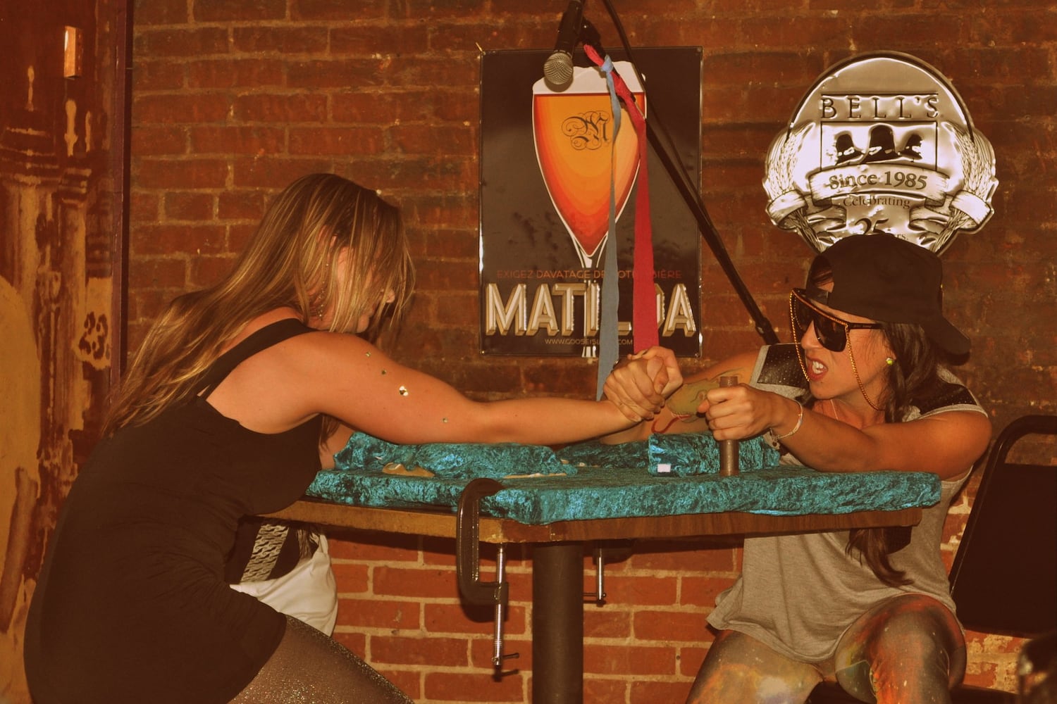 Star Wars-themed ladies arm wrestling in Oregon District