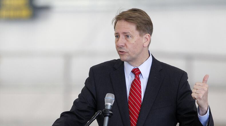 Candidate for Ohio Governor Richard Crodray during a Dayton Chamber of Commerce meeting on Thursday, August 16. TY GREENLEES / STAFF