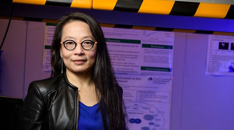 Wright State University professor Caroline Cao. Wright State image.