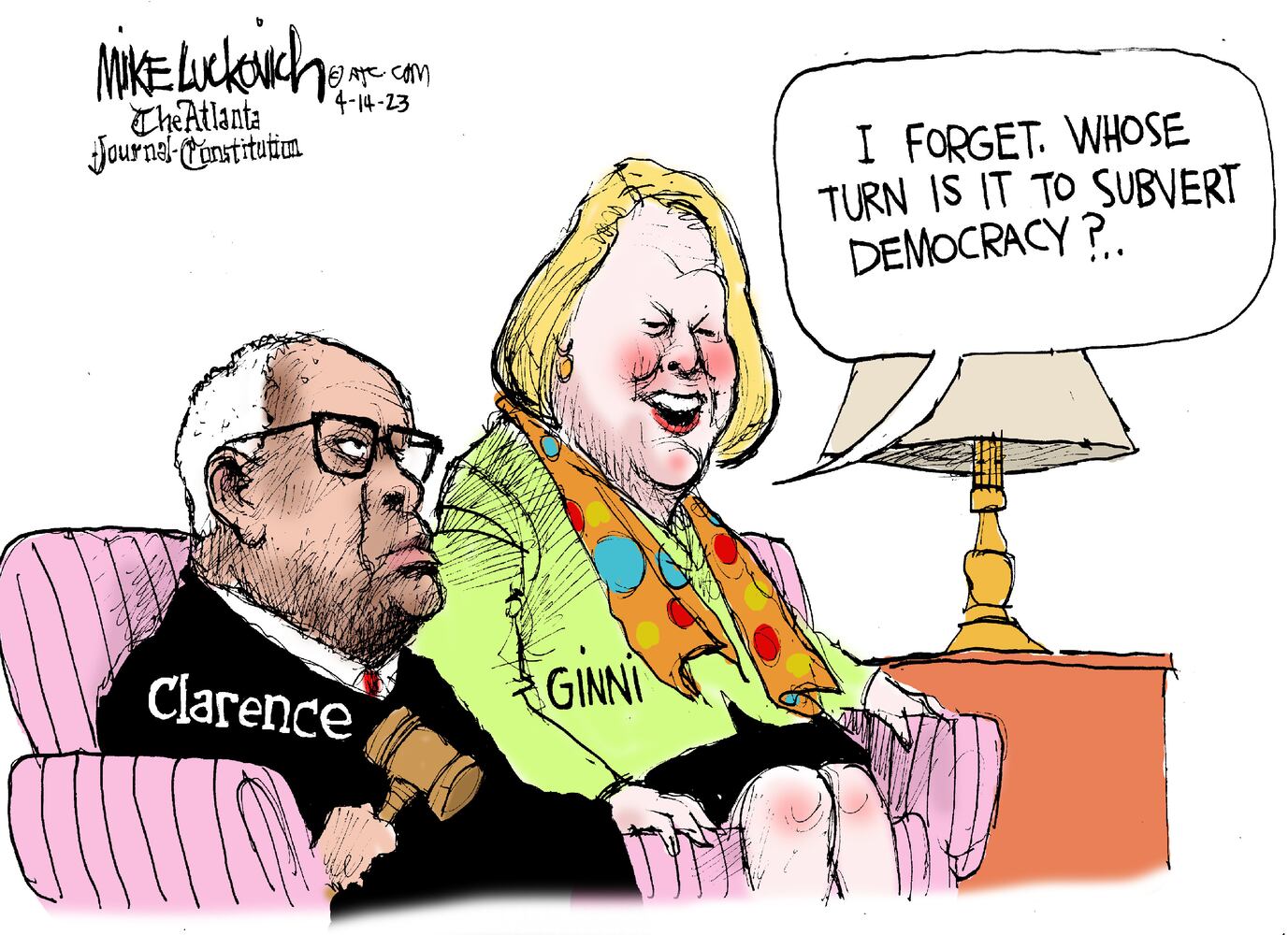 CARTOONS: Mike Luckovich, April 18, 2023