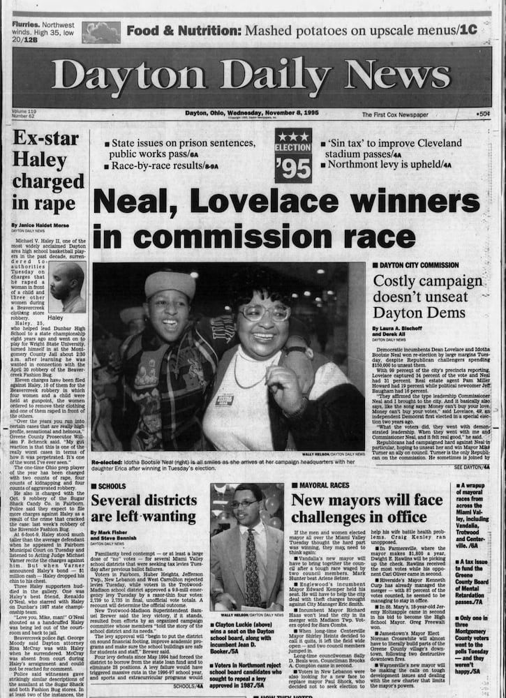 Election results front pages