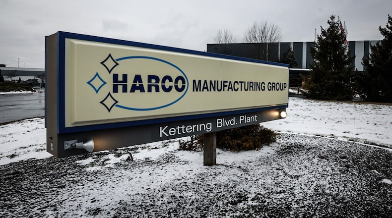 Homeland Security executed a search Thursday at Harco Manufacturing  on Kettering Blvd. JIM NOELKER/STAFF