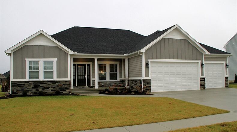 The custom split floor plan design has 4 bedrooms and 3 full bathrooms. Three bedrooms are on the main level with fourth within the finished basement. There are a lot of upgrades as the home is a builder’s model home, located in the Stonebridge Meadows subdivision. CONTRIBUTED PHOTOS BY KATHY TYLER