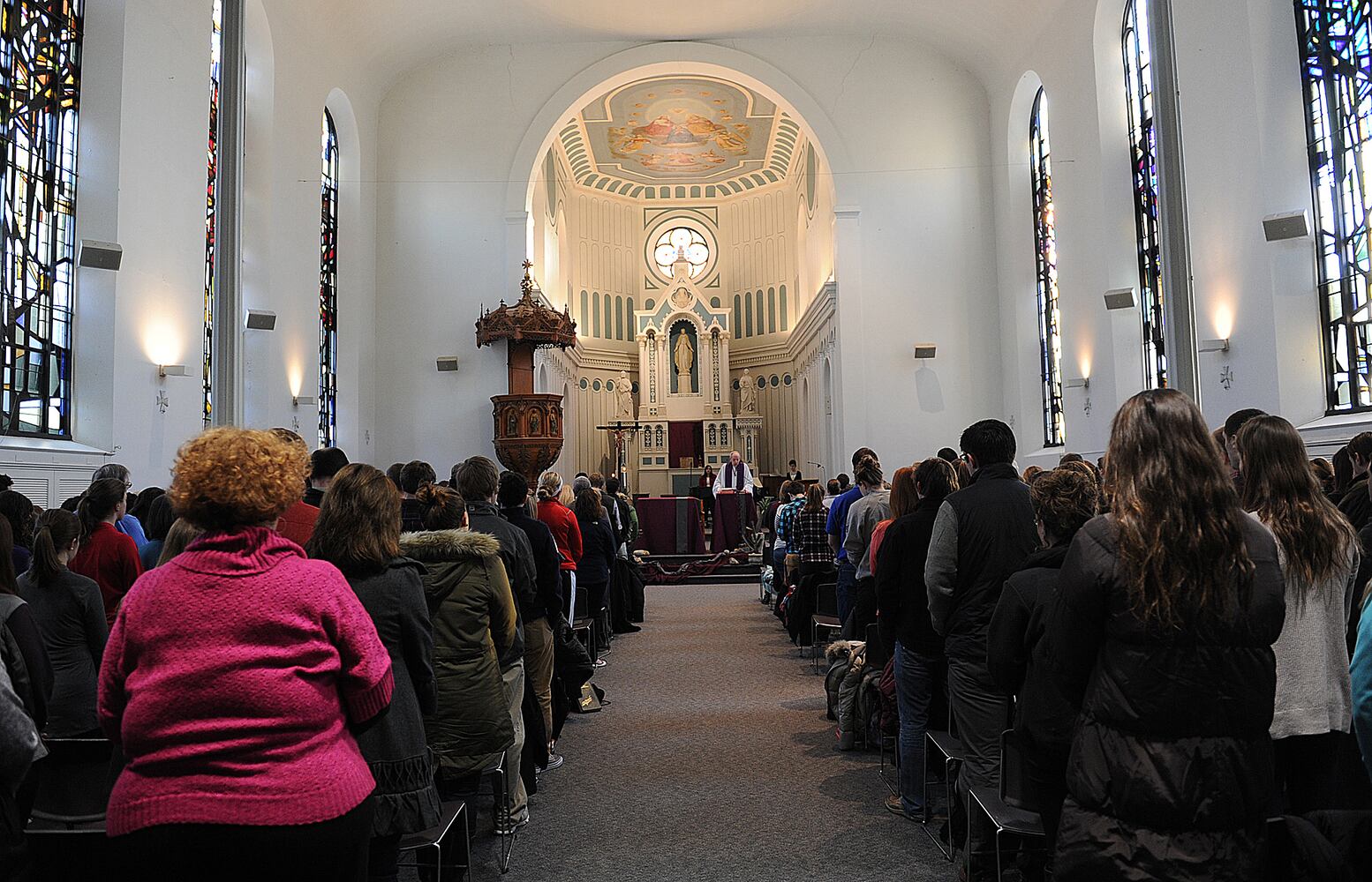 Ash Wednesday mass at UD
