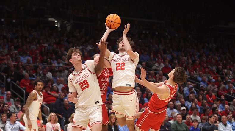Dayton against Illinois State in the first round of the National Invitation Tournament on Wednesday, March 25, 2026, at UD Arena in the quarterfinals of the National Invitation Tournament.. David Jablonski/Staff