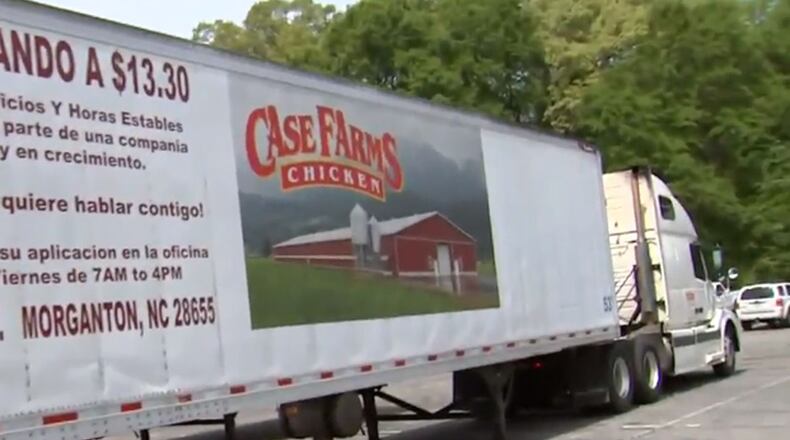 According to state officials, at least two cases of COVID-19 have been reported at Case Farms in Morganton, which is the same farm that helped feed hundreds of families at discounted prices last month.