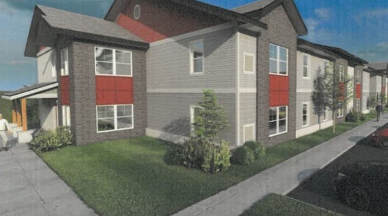 A 72-unit apartment complex, the Senior Village at Valle Greene, is being proposed east of Interstate 675 and north of East Dayton Yellow Springs Road in Fairborn. CONTRIBUTED