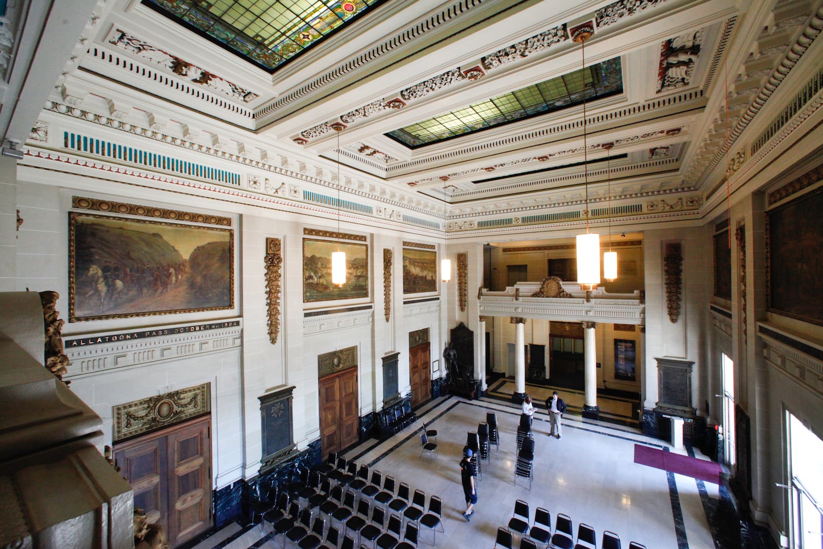 The interior of Memorial Hall in Dayton in March 2013. CHRIS STEWART / STAFF