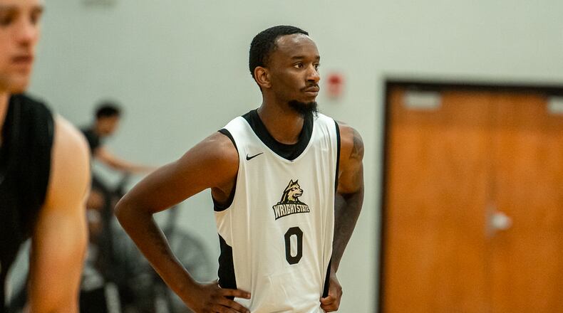 Wright State's Amari Davis during a summer practice session at the Morgan Mills Center/Setzer Pavillion. Wright State Athletics photo