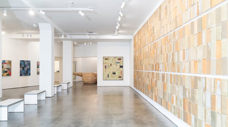 Samuel Levi Jones, The Empire is Falling, installation view at The Contemporary. Courtesy of the artist and Galerie Lelong & Co, NY. Image: Jake Holler