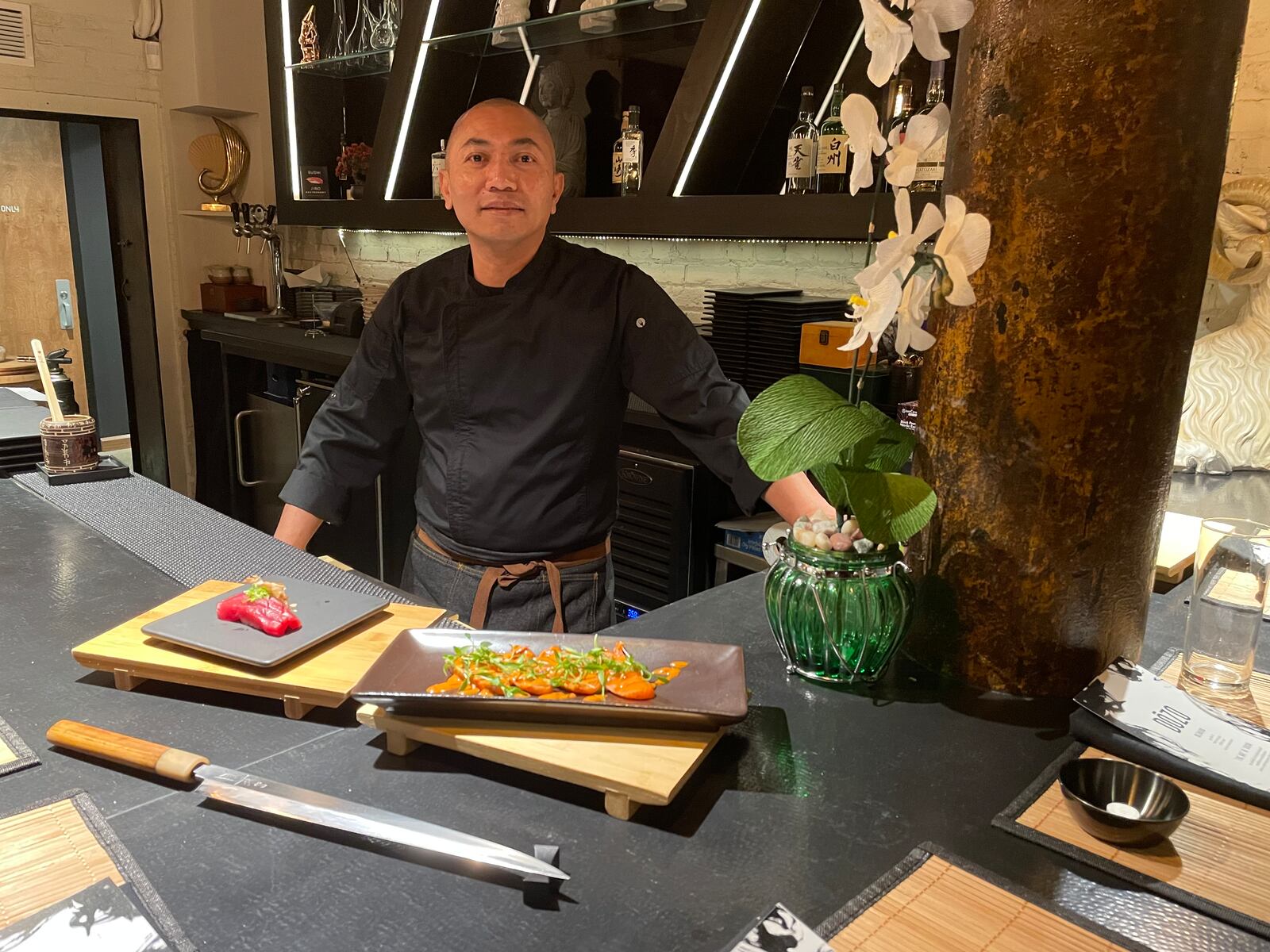 Head Sushi Chef Yudi Alviando is bringing decades of experience to Dōzo, an elevated sushi concept located in the back room of Tender Mercy in downtown Dayton. NATALIE JONES/STAFF