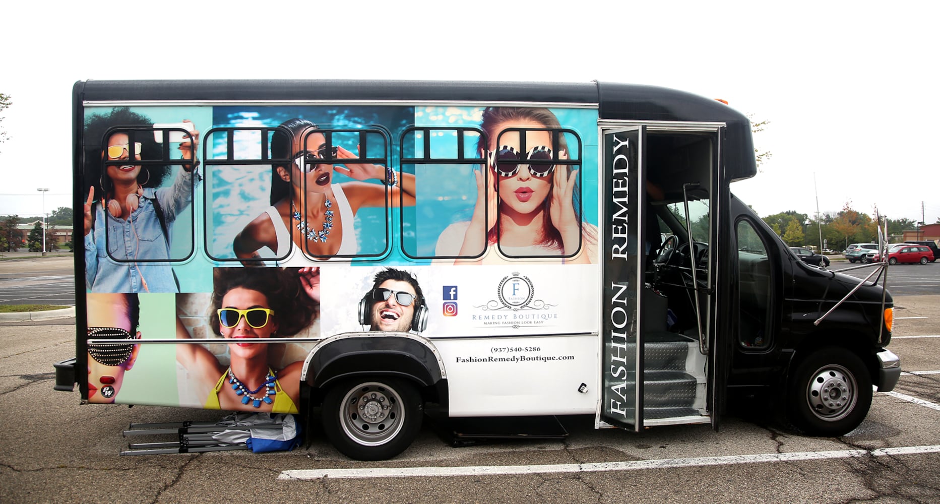 PHOTOS: Former shuttle bus has a new life as a mobile fashion boutique
