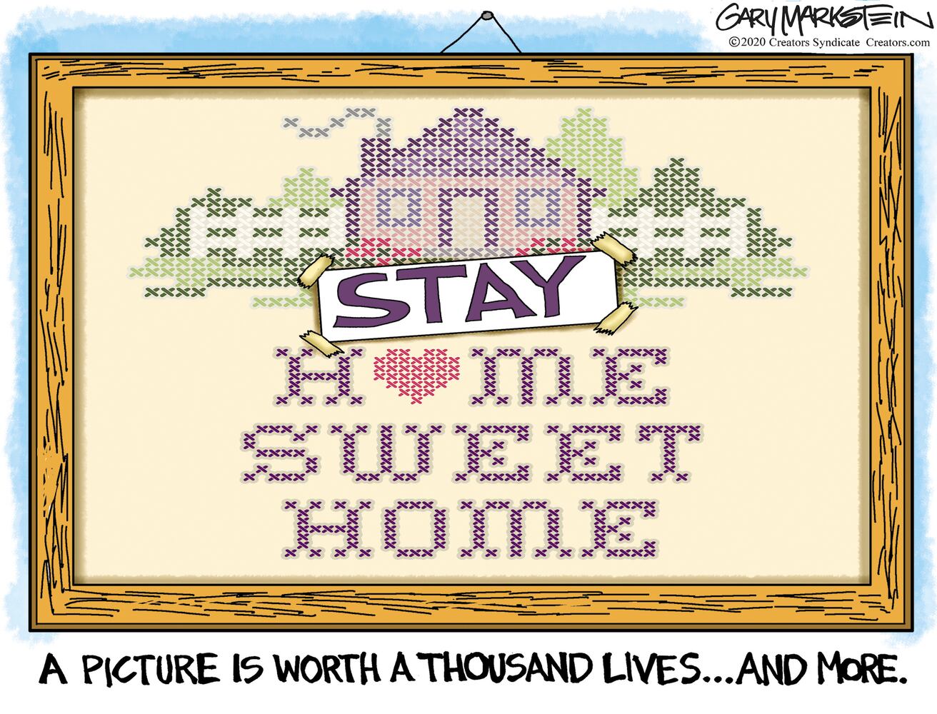 Week in cartoons: Stimulus checks, staying home and more