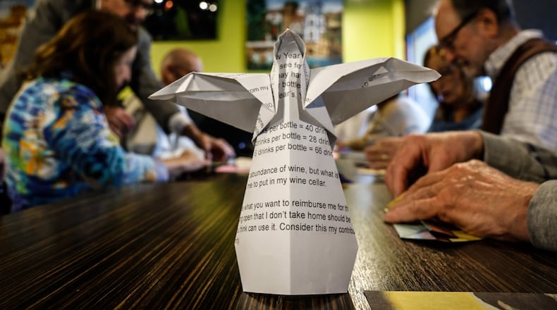 Origami is a Japanese art of paper folding. JIM NOELKER/STAFF