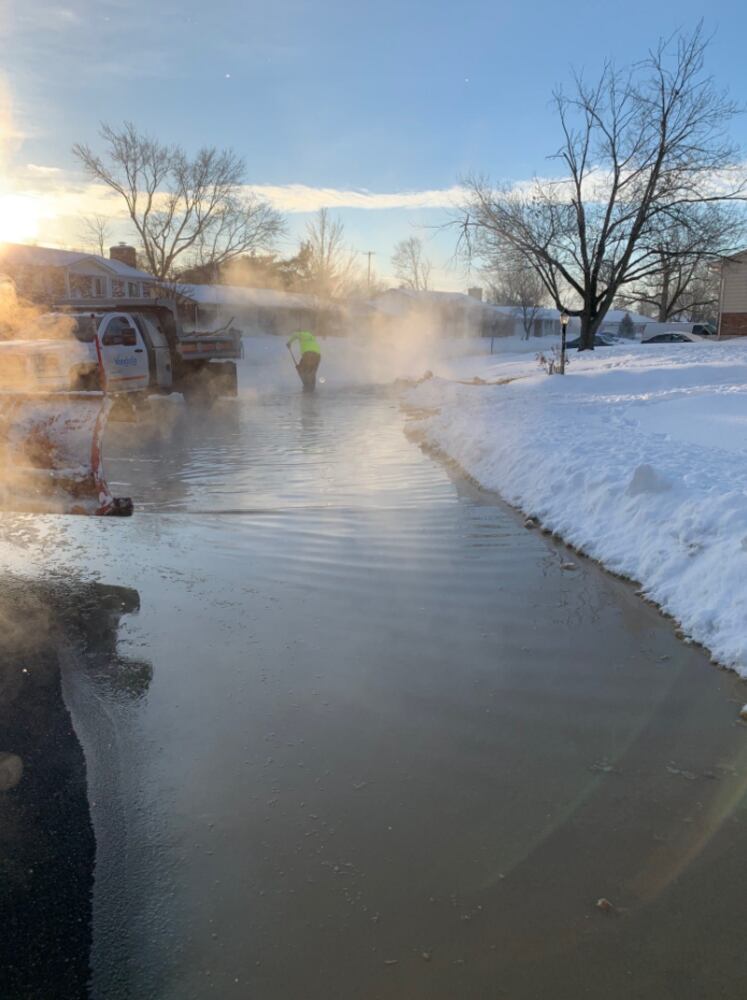Fire Hydrant Hit Vandalia 2 17 21