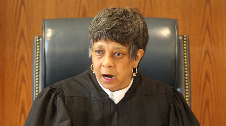 Judge Denise Cross works a domestic relations trial.Holidays and vacation account for nearly a third of the working days on the calendar of Montgomery County Domestic Relations Judge Denise Cross, according to an investigation by the Dayton Daily News. This is roughly twice the time off taken by fellow Domestic Relations Judge Timothy Wood. But how it compares to other judges is unclear because there is little oversight of how many days any county elected official spends in the office, the newspaper found. JIM WITMER / STAFF