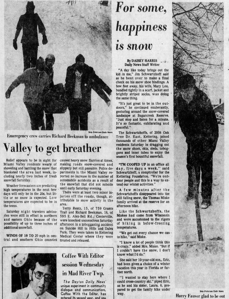 Winter Blizzard of 1978 Dayton