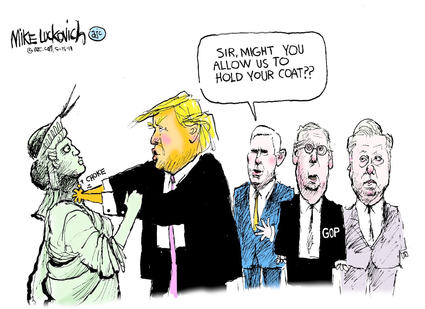 Week in cartoons: Abortion restrictions, trade wars and more