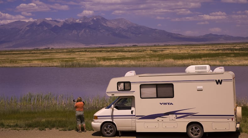 Vehicles, including RVs, can follow a loop tour through Alamosa National Wildlife Refuge, which includes thousand of acres of wetlands along the Rio Grande River that are ideal for viewing waterfowl and other avian speicies. (Dave G. Houser/TNS)