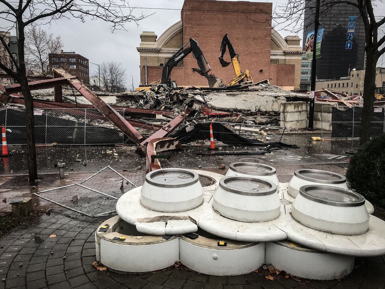 Collapse at new construction site