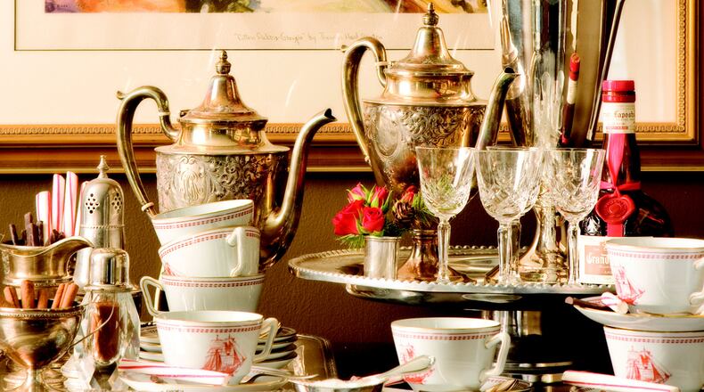 With a bar set up for guests, they can relax with a cocktail or nightcap. (Mary Carol Garrity/TNS)