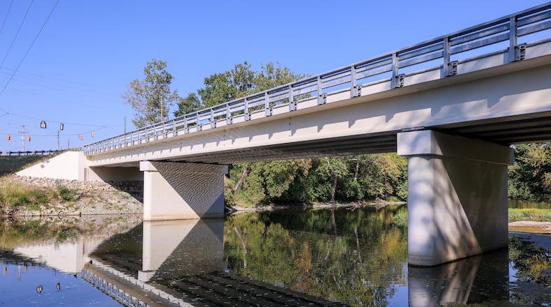 The Peterson Road bridge over the Great Miami River near Piqua-Troy Road in Miami County was rebuilt in 2024. It is a recent project that was made possible by a levy county voters have been asked to approve every five years since the 1950's. BRYANT BILLING / STAFF