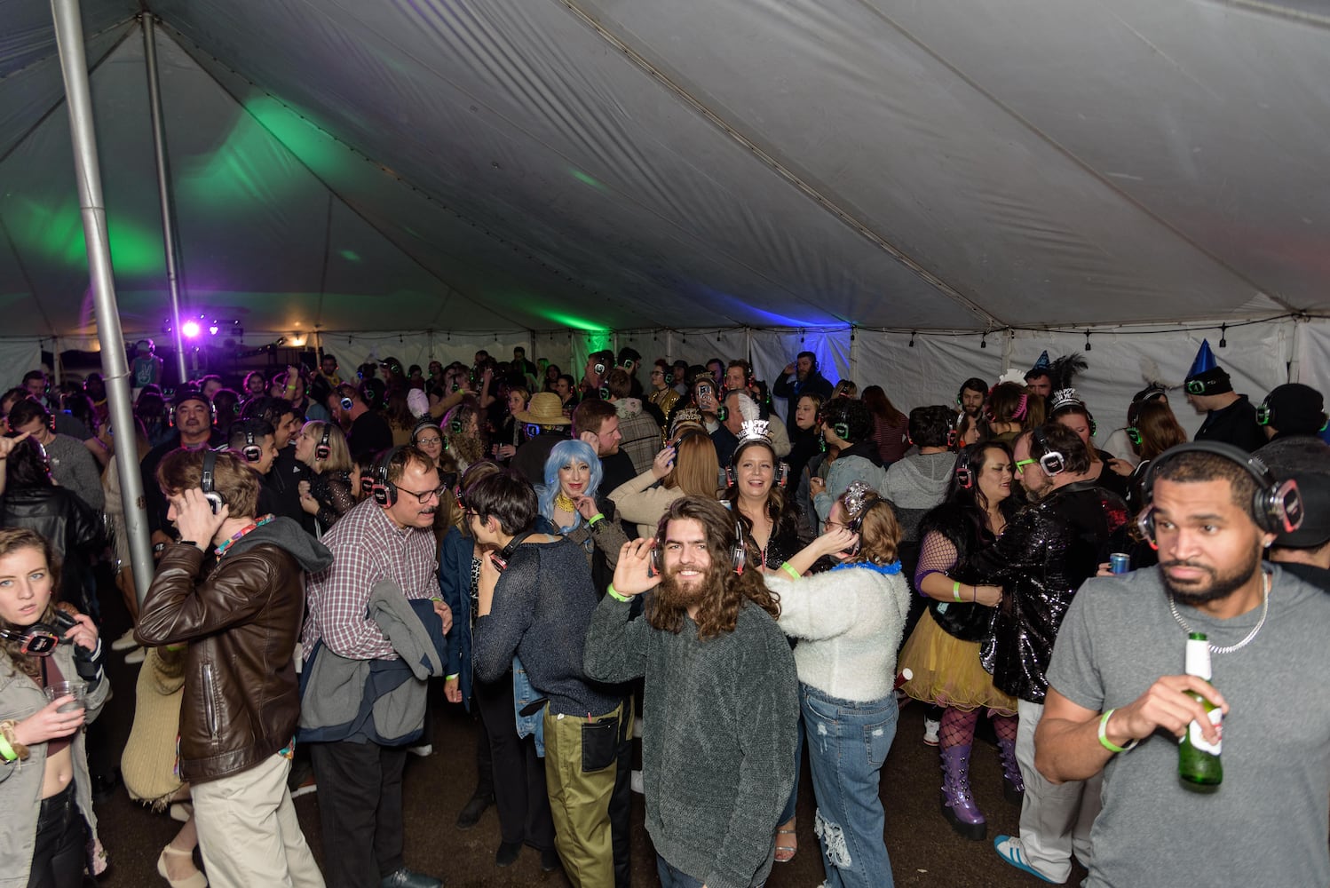 PHOTOS: Did we spot you at Dayton's New Year's Eve Ball Drop and Silent Disco at Yellow Cab Tavern?