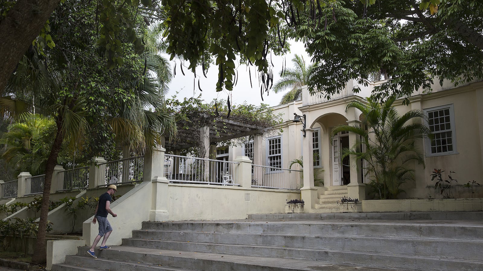 Outside Ernest Hemingway's home at Finca Vigia in San Francisco de Paula, near Havana, Cuba, on April 24, 2015. (Brian van der Brug/Los Angeles Times/TNS)