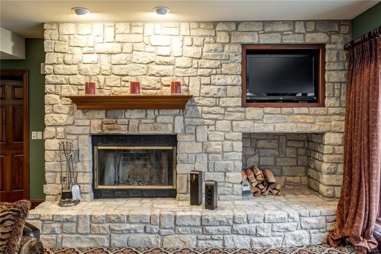 French country-style home offers grand social areas