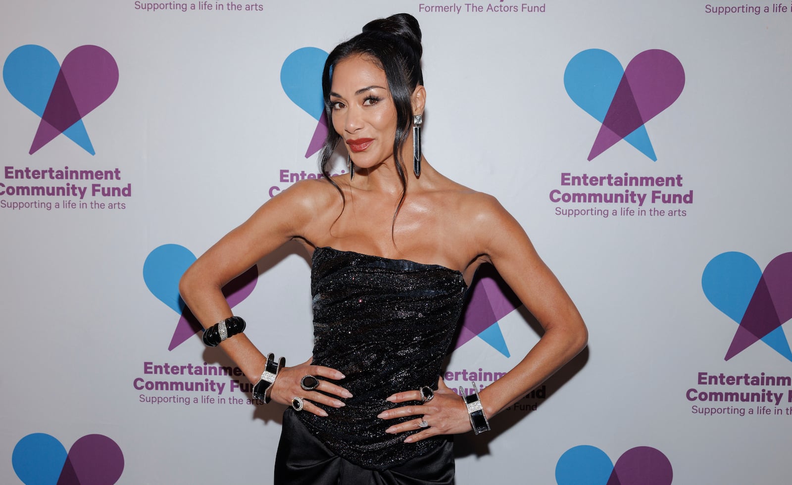 Nicole Scherzinger attends The Entertainment Community Fund Gala at the Marriott Marquis on Monday, April 21, 2025, in New York. (Photo by CJ Rivera/Invision/AP)