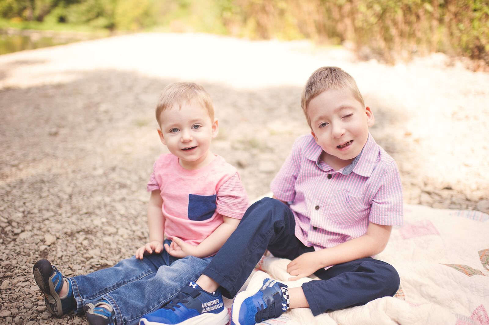 The Hartke's oldest son Ezra, right, at age 4, was born with a rare genetic disorder called Klippel-Feil Syndrome. He is shown with his  brother, Issac, then age 1. Ezra passed away in 2018. CONTRIBUTED