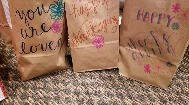“Just a Little Lunch” provides meals for the needy at Thanksgiving time. CONTRIBUTED