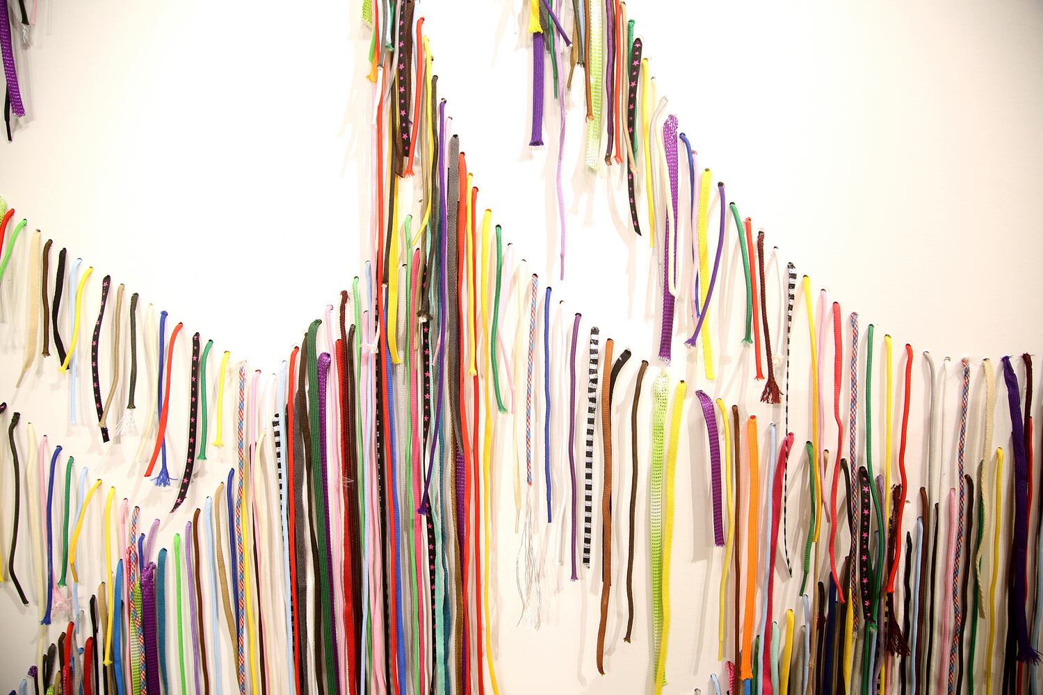 PHOTOS: Thousands of shoelaces combine in artwork commemorating the U.S. Constitution