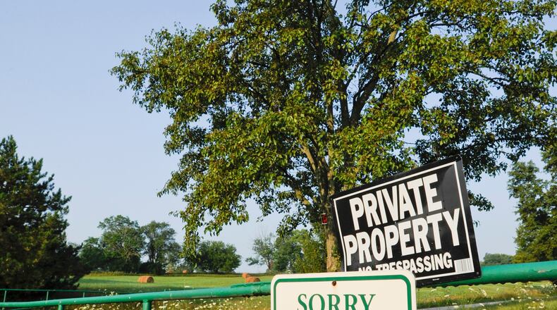 The old Larch Tree Golf Course on North Snyder Road in Trotwood is closed but will be converted into a park over a period of years. Nick Graham / Staff