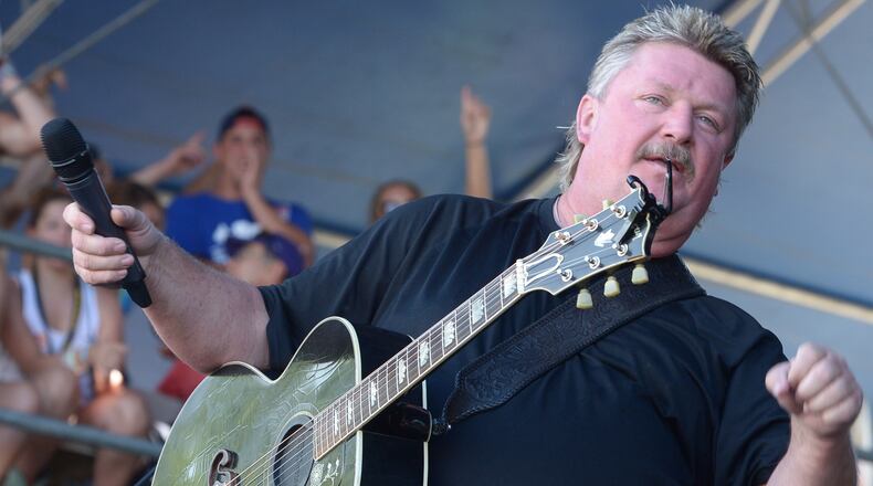 MANHATTAN, KS - JUNE 28: Singer/Songwriter Joe Diffie performs during "Kicker Country Stampede" at Tuttle Creek State Park on June 28, 2014 in Manhattan, Kansas. (Photo by Rick Diamond/Getty Images for Neste Event Marketing)