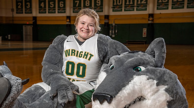 After performing as Rowdy Raider, Wright State senior Carly Blessing aims to work as a character performer at Disney World.
Photo Credit: Wright State University/Bob Mihalek