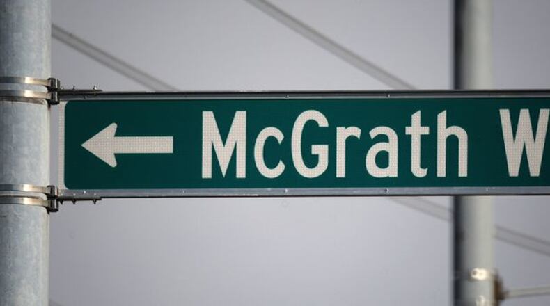 Beavercreek renamed a street after late city planner, Jeff McGrath. MARSHALL GORBY\STAFF