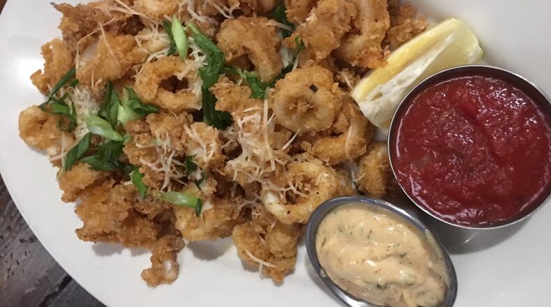 Fried calamari from Smith’s Boathouse in Troy. ALEXIS LARSEN