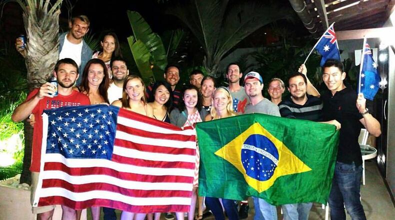 De Graff native J.J. Greene and 20 friends made the trip to Rio for the 2016 Olympics. Greene, who made multiple trips the country since college, said safety fears were overblown. Contributing photo/J.J. Greene