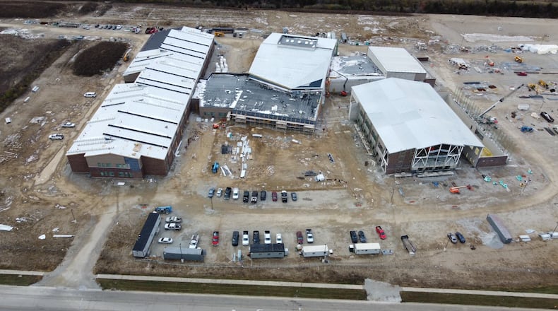 The Fairborn City Schools board of education is considering placing a bond issue on the ballot to fund projects cut at the new Fairborn High School and other buildings due to inflation. CONTRIBUTED