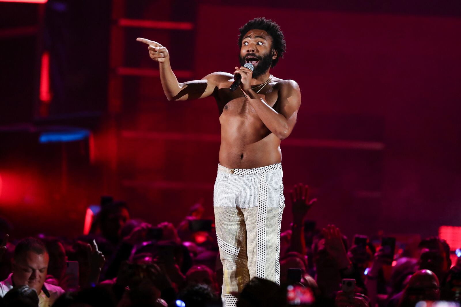 FILE - Childish Gambino performs at the 2018 iHeartRadio Music Festival Day 1 held at T-Mobile Arena on Friday, Sept. 21, 2018, in Las Vegas. (Photo by John Salangsang/Invision/AP, File)