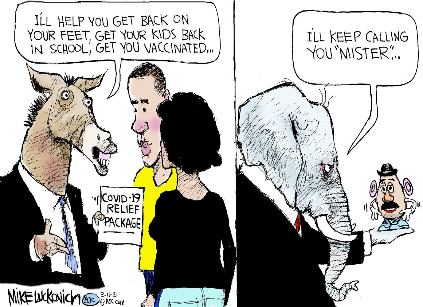 Week in cartoons: American Rescue Plan, Meghan Markle and more