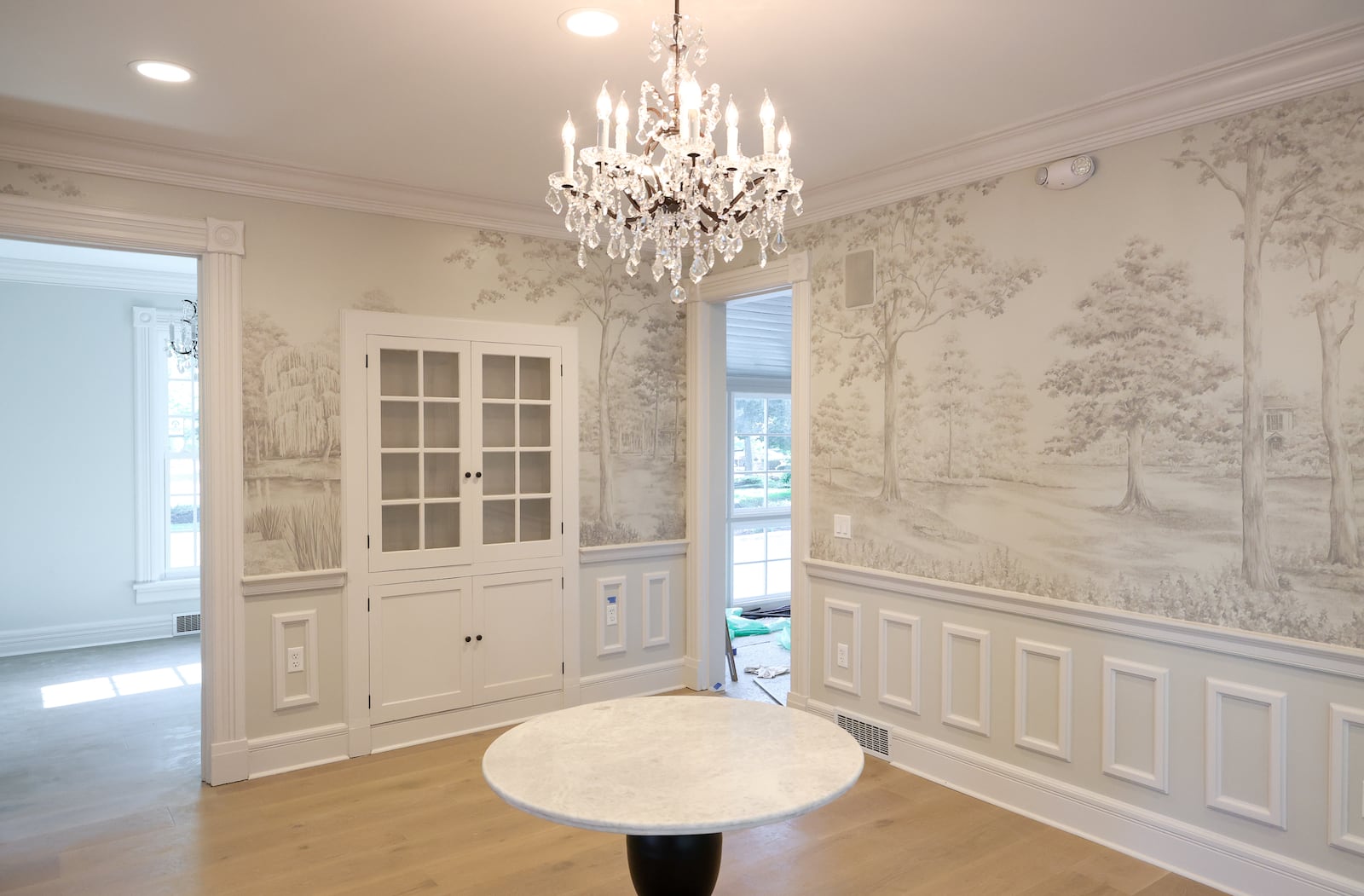 A view of a room in the Gerber House at Benham's Grove on North Main Street in Centerville. The house is in the final stages of a renovation. BRYANT BILLING / STAFF